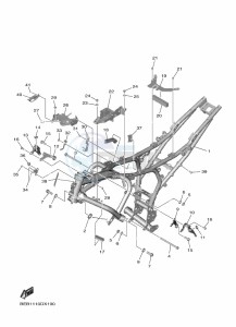 YZF690-U YZF-R7 (BJT1) drawing FRAME