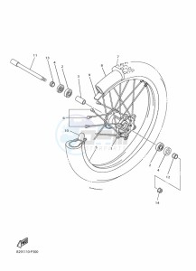 WR250F (BAK4) drawing FRONT WHEEL