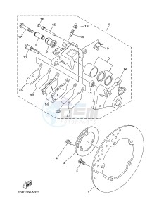 MT09A MT-09 ABS 900 (2DRN) drawing REAR BRAKE CALIPER