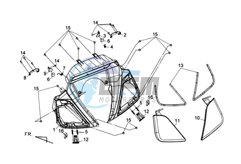 COWLING SPEEDOMETER