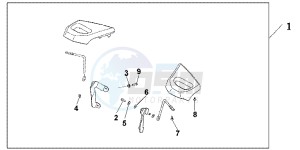 GL1800C drawing PASSENGER ARMREST