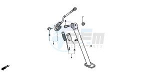 NSR50R drawing STAND