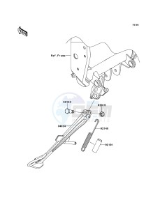 Z750R ABS ZR750PCF UF (UK FA) XX (EU ME A(FRICA) drawing Stand(s)