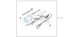 CB600FAC drawing GRIP HEATER ATT