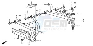 TRX450S drawing FRONT ARM