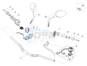 TUONO 1100 V4 FACTORY E4 SUPERPOLE ABS (NAFTA) drawing Handlebar - Controls