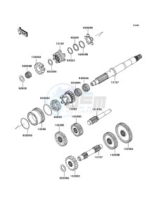 KVF360 4x4 KVF360A8F EU GB drawing Transmission