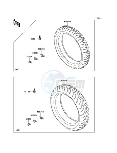 VERSYS_ABS KLE650DCF XX (EU ME A(FRICA) drawing Tires