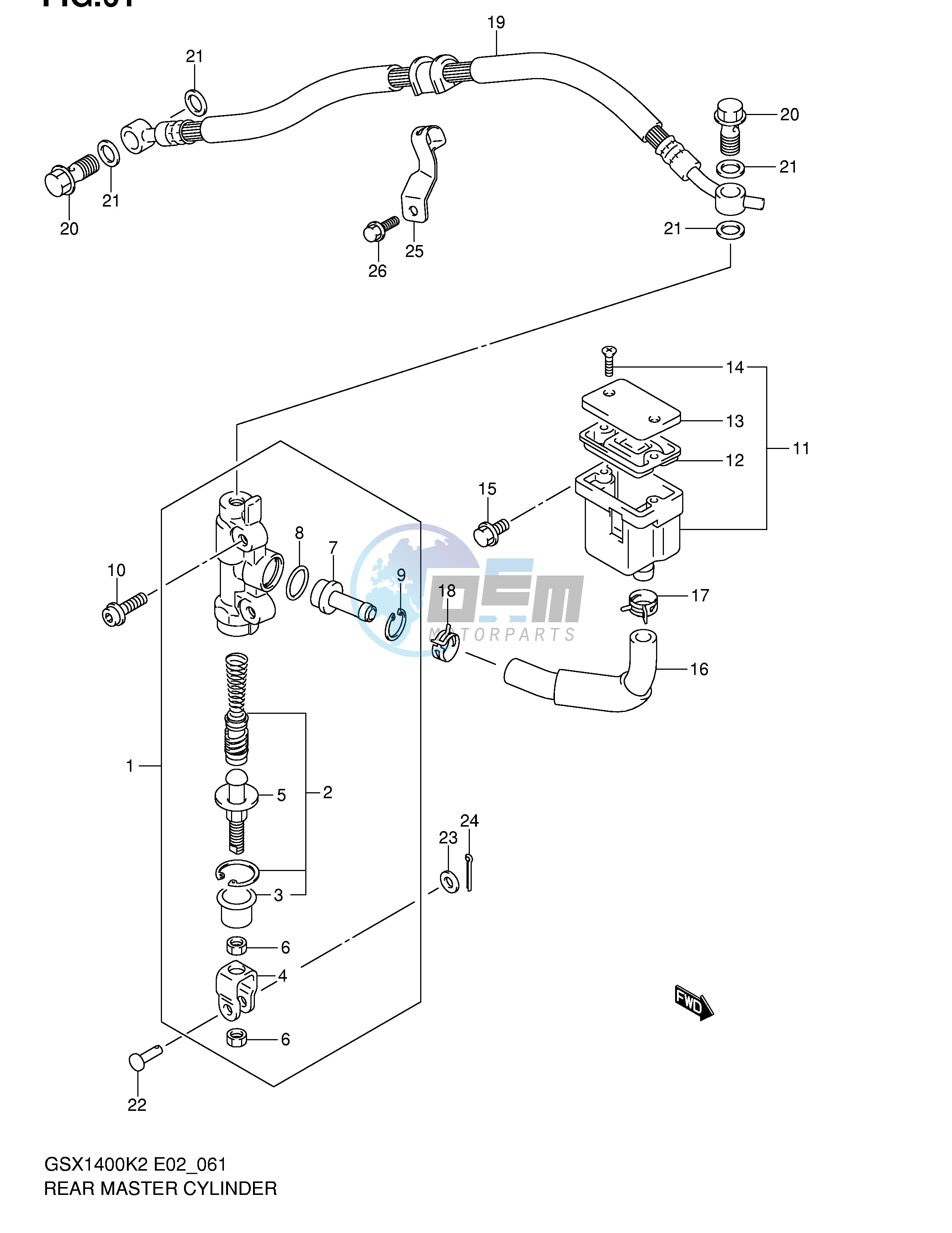 REAR MASTER CYLINDER