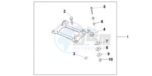 CBF1000TA Europe Direct - (ED / ABS) drawing KIT CARRIER BRKT