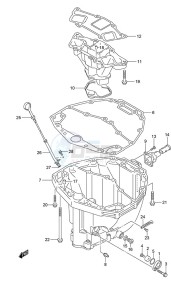 DF 300AP drawing Oil Pan