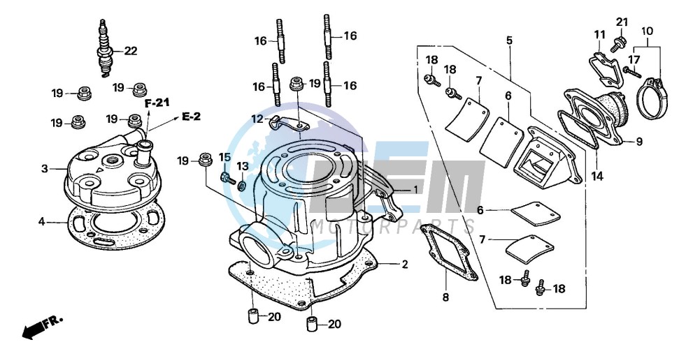 CYLINDER HEAD (CR85R5,6/RB5,6)