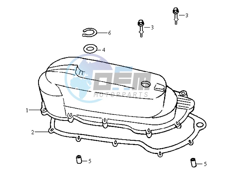 CRANKCASE COVER LEFT