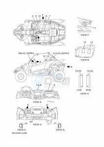 YXZ1000E YXZ1000R (B5J4) drawing EMBLEM & LABEL 1