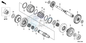 TRX680FAF TRX680 Europe Direct - (ED) drawing REVERSE GEAR