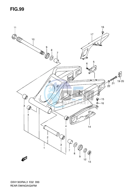 REAR SWINGING ARM L3