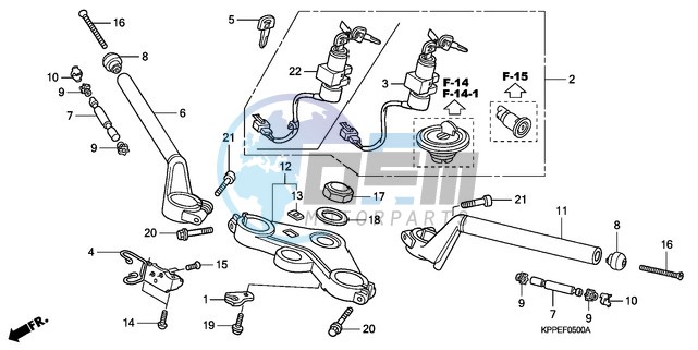 HANDLE PIPE/TOP BRIDGE