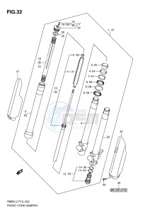 RM85 (P19) drawing FRONT FORK DAMPER