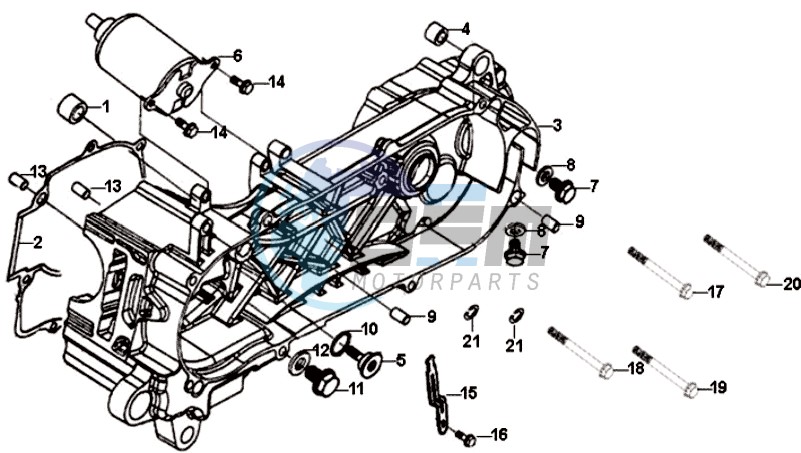 CRANKCASE COVER LEFT