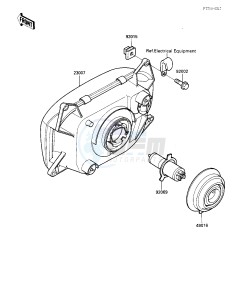 ZX 600 [NINJA 600R] (C3-C7) [NINJA 600R] drawing HEADLIGHT-- S- -