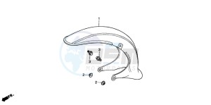 C50SW drawing FRONT FENDER