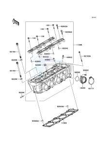 Z750R ABS ZR750PCF UF (UK FA) XX (EU ME A(FRICA) drawing Cylinder Head