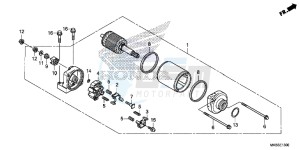 CBR1000RRG CBR1000 - Fireblade Europe Direct - (ED) drawing STARTER MOTOR