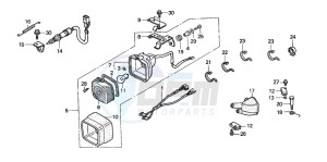 TRX350TM FOURTRAX 350 drawing STOP LIGHT SET