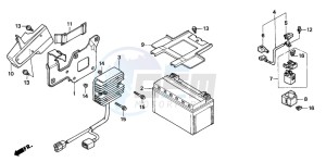 NTV650 drawing BATTERY