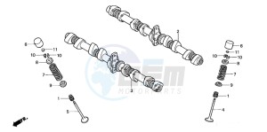 CB1300F1 CB1300SUPER FOUR drawing CAMSHAFT/VALVE