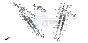 TRX350 FOURTRAX drawing CAMSHAFT/VALVE