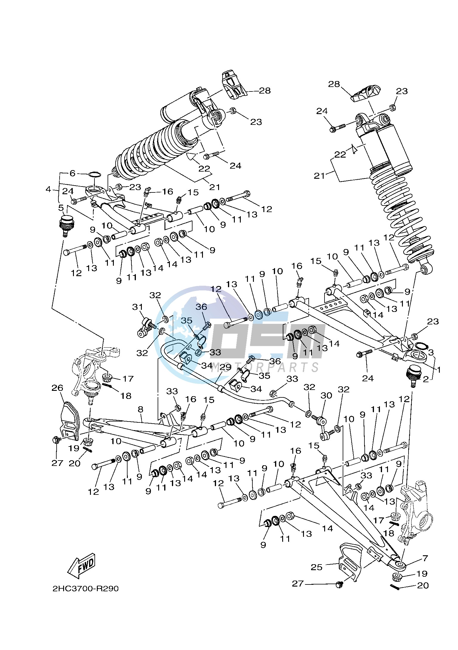 FRONT SUSPENSION & WHEEL