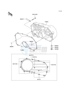 VN 800 C [VULCAN 800 DRIFTER] (C1 CAN ONLY-C2) [VULCAN 800 DRIFTER] drawing RIGHT ENGINE COVER-- S- -