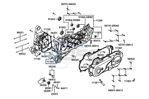 AGILITY CARRY 50cc drawing Crank Case