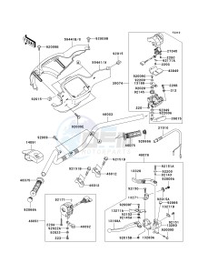 KVF 650 A [PRAIRIE 650 4X4] (A1) [PRAIRIE 650 4X4] drawing HANDLEBAR