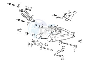 GPR REPLICA RACING EURO2 - 50 cc drawing REAR ARM