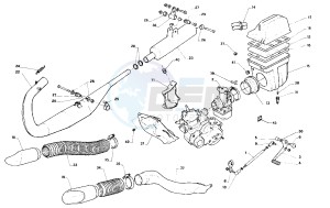 AF1 Futura 125 drawing Exhaust system - airfilter