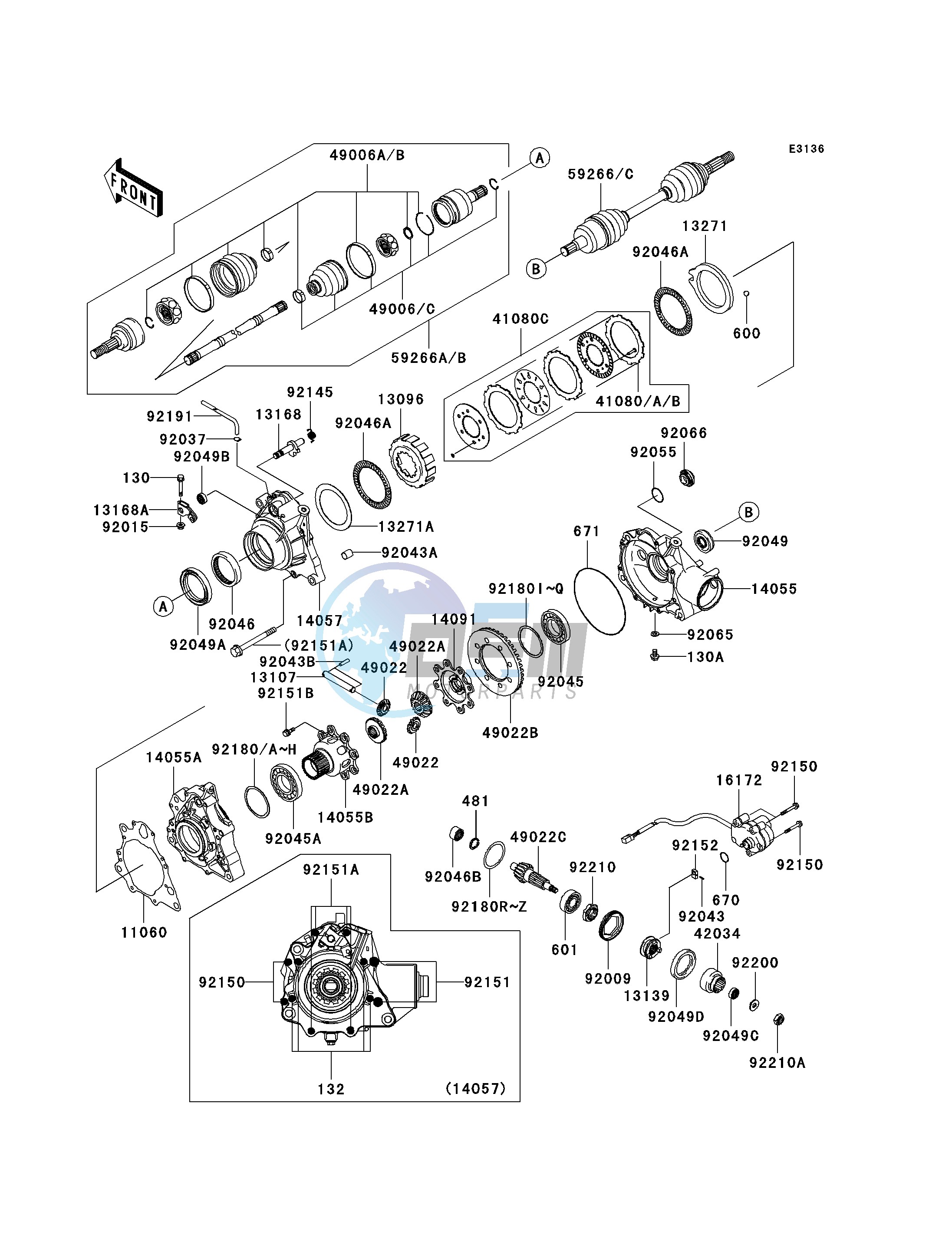 DRIVE SHAFT-FRONT