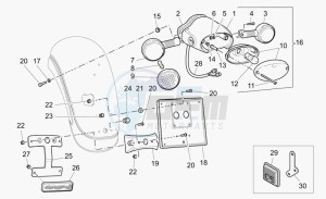 California 1100 Stone - Metal PI EV/EV Touring PI drawing Rear lights