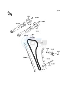 VERSYS KLE650A9F GB XX (EU ME A(FRICA) drawing Camshaft(s)/Tensioner