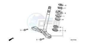 CB600FA9 France - (F / ABS CMF) drawing STEERING STEM