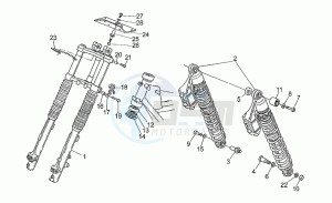 750 X Polizia - PA 2A Serie Polizia/PA 1A Serie drawing Front/rear shock absorber