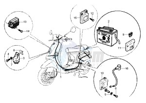 LX 150 drawing Battery