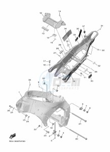 YZF1000 YZF-R1 (B3L7) drawing FRAME