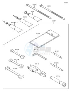 JET SKI STX-15F JT1500AHF EU drawing Owner's Tools