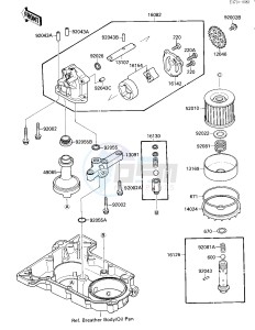 ZX 750 F [NINJA 750R] (F1-F3) [NINJA 750R] drawing OIL PUMP_OIL FILTER