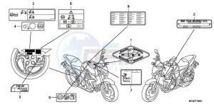 CB1000RAA Europe Direct - (ED / ABS) drawing CAUTION LABEL(2)