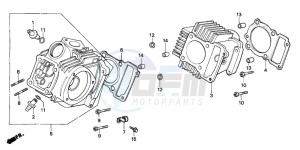 CT110 drawing CYLINDER HEAD/CYLINDER