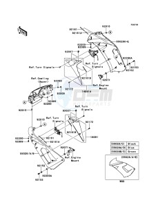 ER-6f EX650A8F GB XX (EU ME A(FRICA) drawing Cowling(Center)