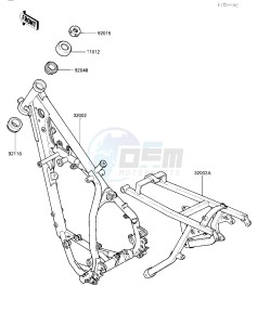 KX 125 E [KX125] (E1) [KX125] drawing FRAME